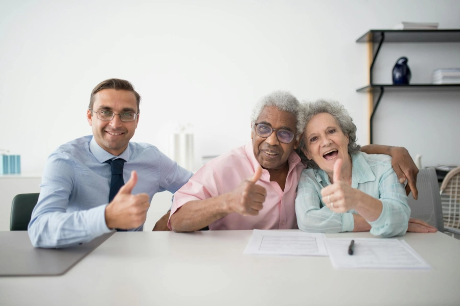 happy couple who know all the FAQs when it comes to deductibles and medical insurance